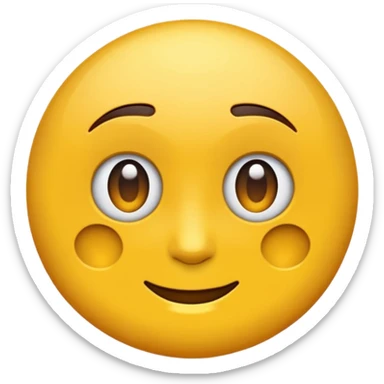 Emoji rond et jaune qui regarde à gauche sticker