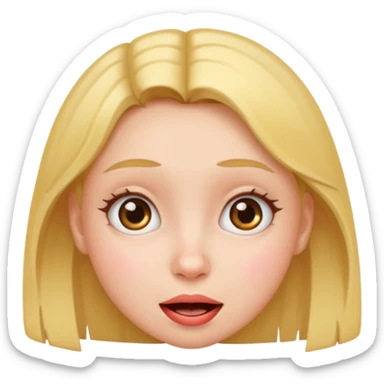 funny lookin girl sticker