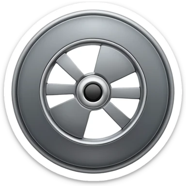 Genrate for me a settings wheel like an iphone sticker