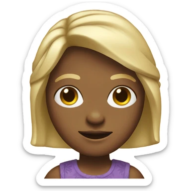 Hippie with blonde bob headband  sticker