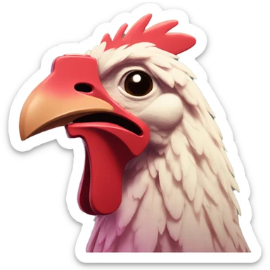 Hotline Miami chicken with tec9 sticker
