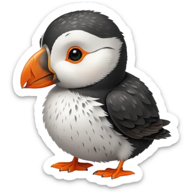 Baby puffin sticker