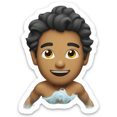 Dinazoru flying in the pool sticker