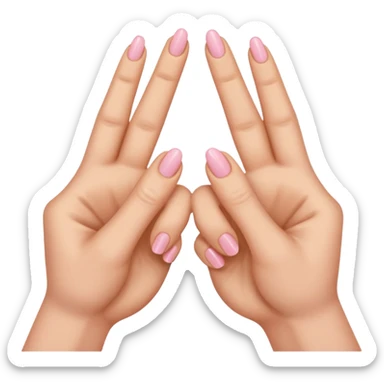 Pinky promise-shaped fingers sticker
