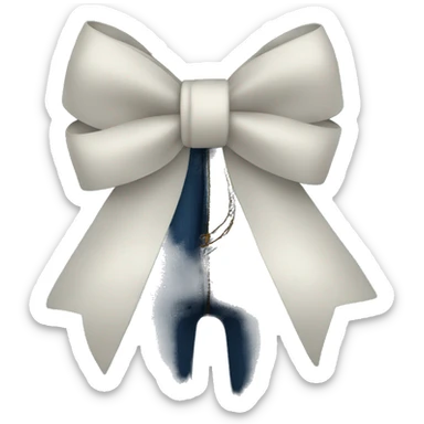 Jeans with bow  sticker