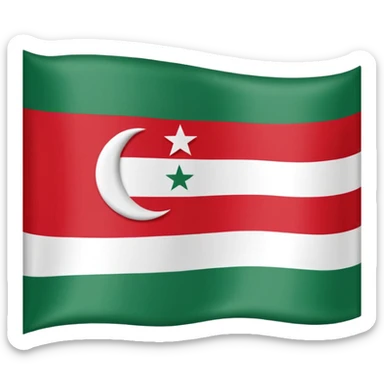 Chechen Flag, the flag 1991-1999 sticker