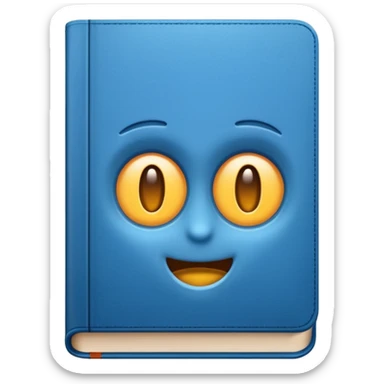 Book Blue sticker
