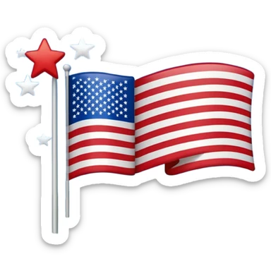 Pledge of allegiance flag sticker