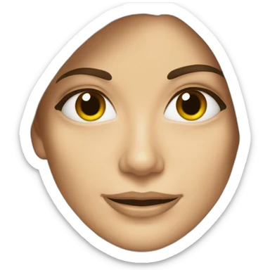 Sandra Bullock with out glasses and long hair sticker