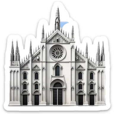 chiesa del duomo di Milano sticker