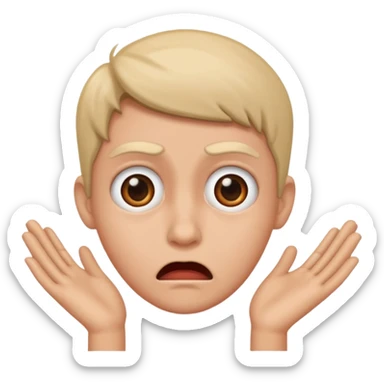 A scared ass  sticker