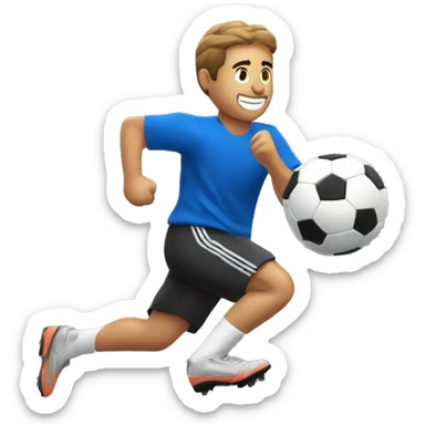ANTONIO RUTIGER RUNNING WITH SOCCER BALL sticker