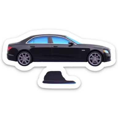 luxury black car with a transparent plastic film floating just above the car, as if it is about to be applied, elegant and premium look sticker