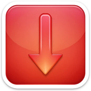 arrow down red gradient sticker