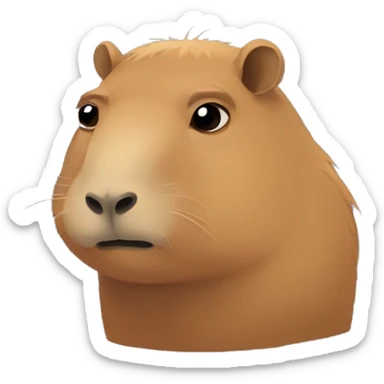 Sad Capybara  sticker