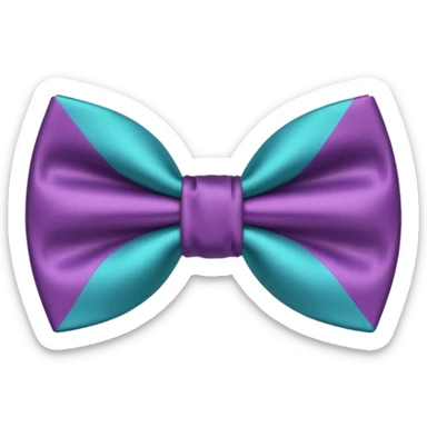 Aesthetic bow tie sticker
