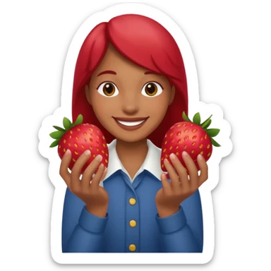strawberries hold mick sticker