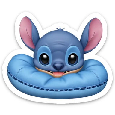 Stitch abrazando cojín que pone Carol sticker