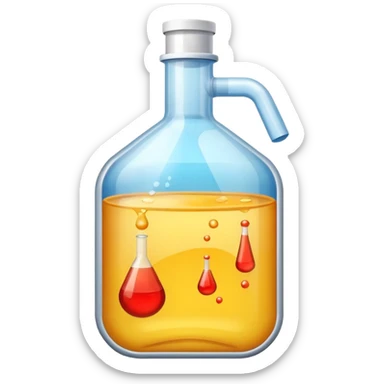 chemical in a plastic container sticker