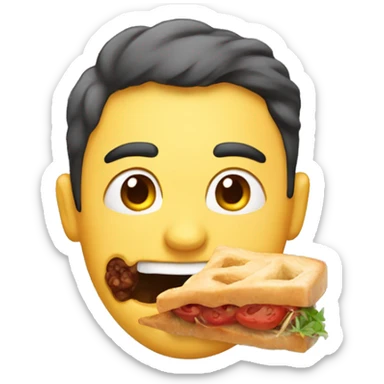 Saliva for yummy food sticker