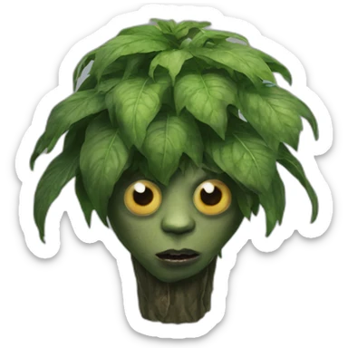Monstre Plante stranger things sticker