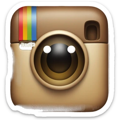 Actual Instagram logo sticker