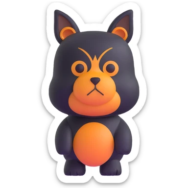 Штирлиц, the spy, with a serious and determined look sticker