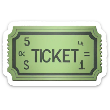 ticket sticker