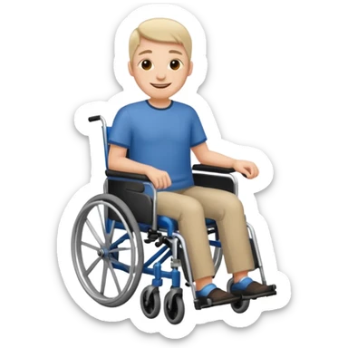 Disabled wheel chair user sticker