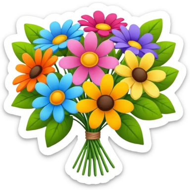 Fleurs sticker