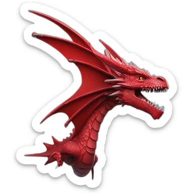 crazy-funny-cyberpunk-red-dragon-head-star-wars-laser-sword-red sticker