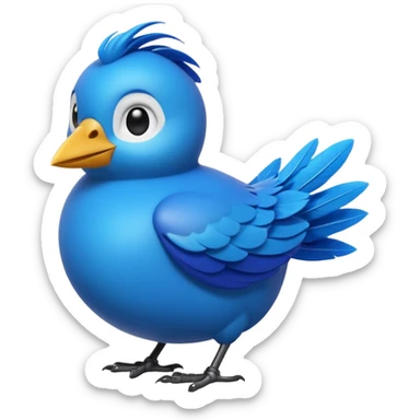 
3D emoji of a small bird, in Apple Memoji style. Soft studio lighting, glossy finish, black background, minimalistic and centered composition.
 sticker