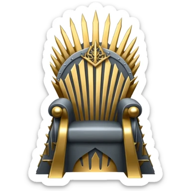 Generate the iron throne emoji sticker
