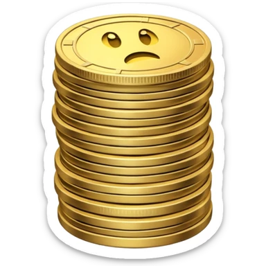 scared coin money sticker