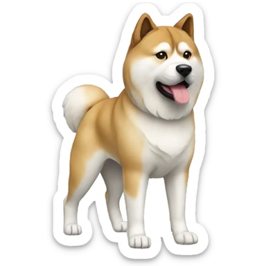 Akita Dog Breed Full Body sticker