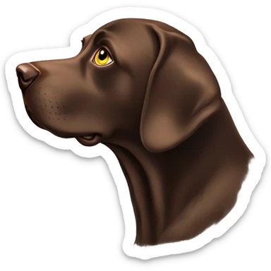 Chocolate lab,payday money sticker