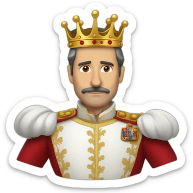 king of spain headless sticker