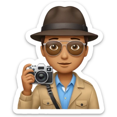 photographer taking a photo with their back to me sticker