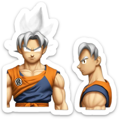 San goku déguisé en akastuki sticker