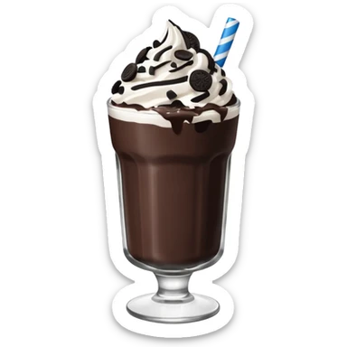 oreo milkshake in a glass sticker