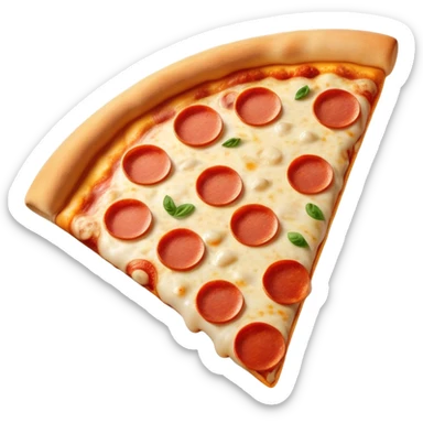 Pizza slice waving sticker