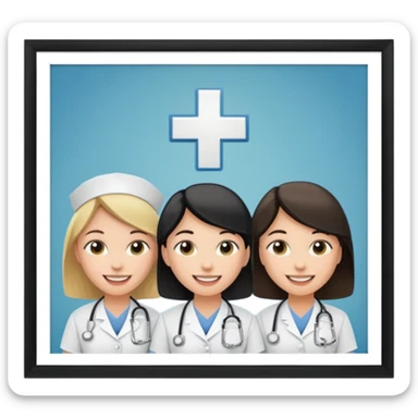 classroom with nurses sticker