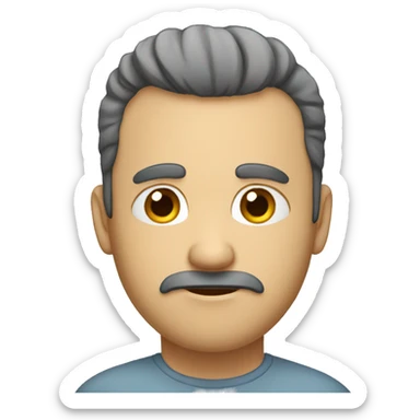 a developer men who are suffering hair loss sticker