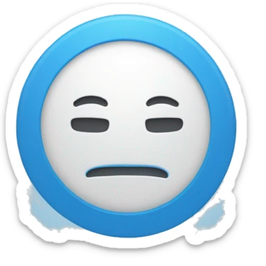 blue circle withe checkmark in middle sticker