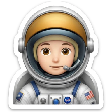 astronaut in space sticker