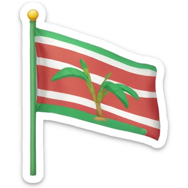 Floptropica flag sticker