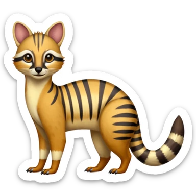 Numbat-Civet-Genet-Caracal-Cheetah-fusion (full body) sticker