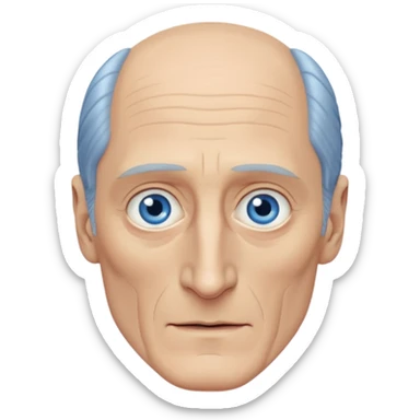 Charles Dance with blue eyes sticker