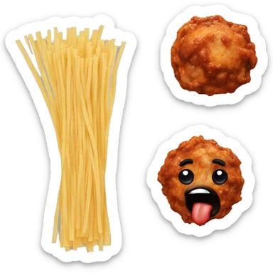 Spaghetti and meatballs  sticker