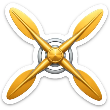 airplane propeller sticker